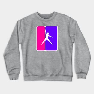 Pole Fitness Pink and Purple Crewneck Sweatshirt